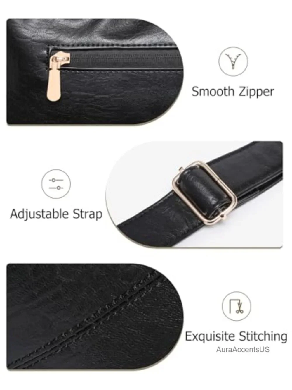 Hobo Bag for Women Slouchy Soft Vegan Leather Shoulder Crossbody Handbag with